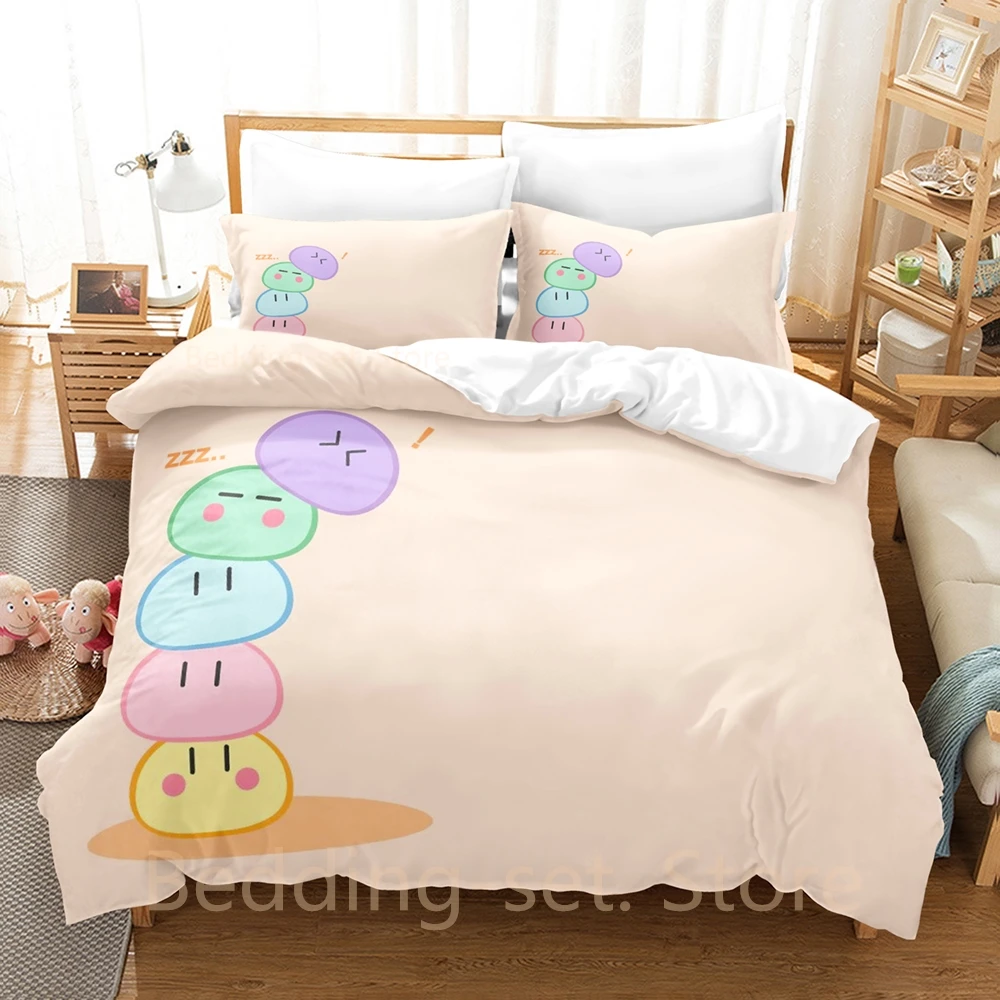 New Dango Clannad Bedding Set Single Twin Full Queen King Size Bed Set Adult Kid Bedroom Duvet cover Sets Anime Bed Sheet Set