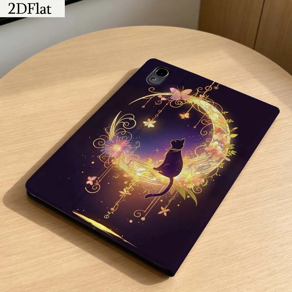 Cartoon Black Cat Starlight Gift For Honor Tab Magic Pad GT X9a 6 X9 X8A X8 V8 V7 9 V9 8 2 3 4 13.3 10 Pro Inch Tablet Case