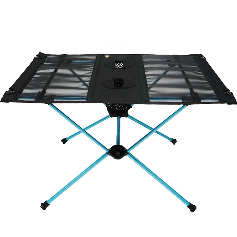 

Outdoor camping folding cloth table picnic lightweight aluminum alloy barbecue table self-driving travel hiking beach mesh table