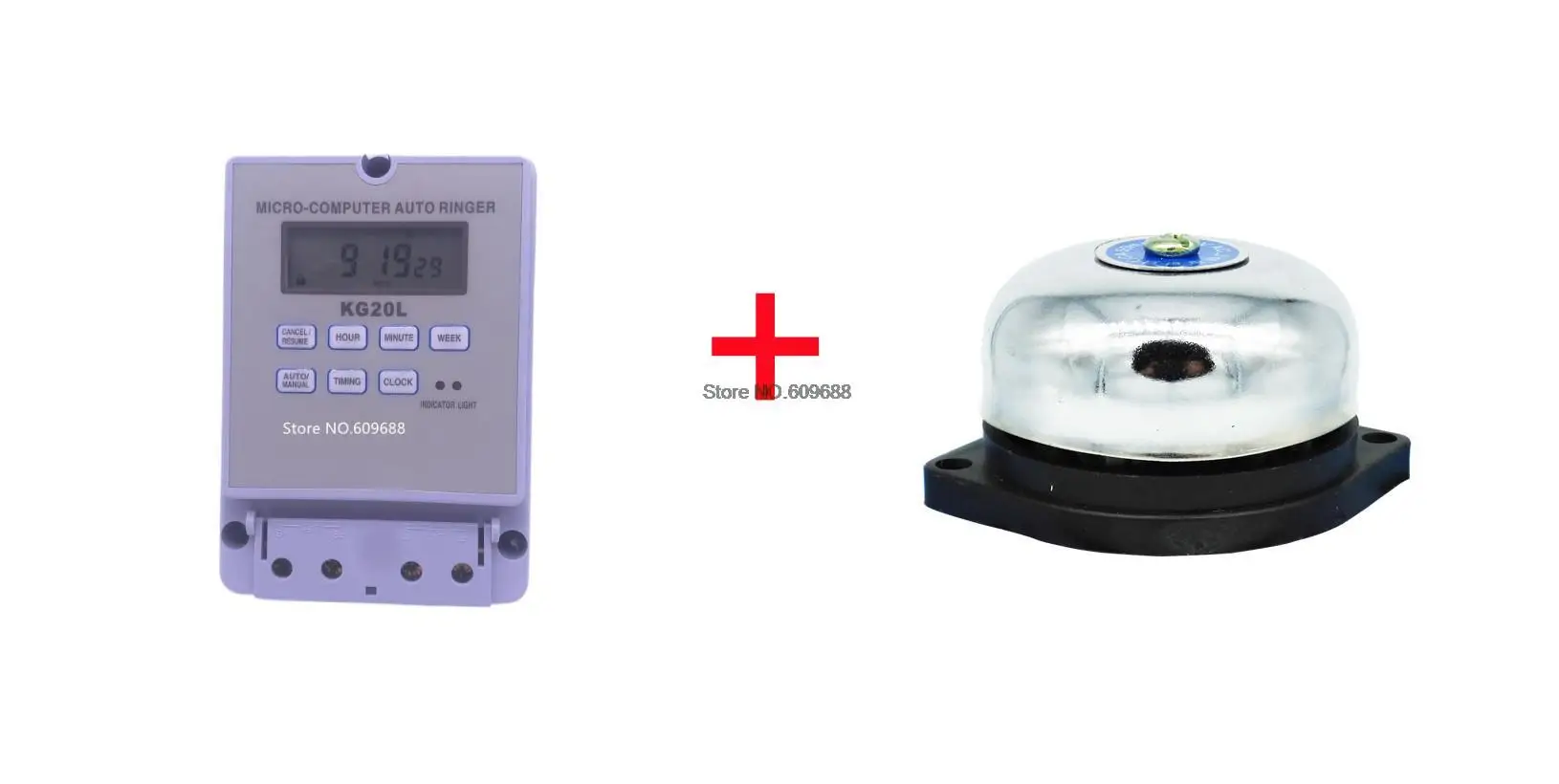 AC220V Ringing school Bell Timer Switch Micro Computer Automatic Ringer with Bell Automatic Timing Ringing Controller