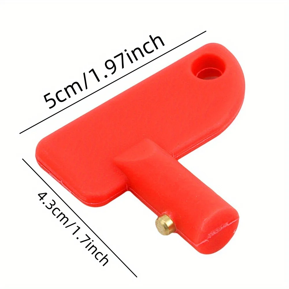 1Pcs Car Battery Switch Key Car Battery Switch Isolator Replacement Part For Car Boat Rv Atv Interior Power Cut-Off Fittings