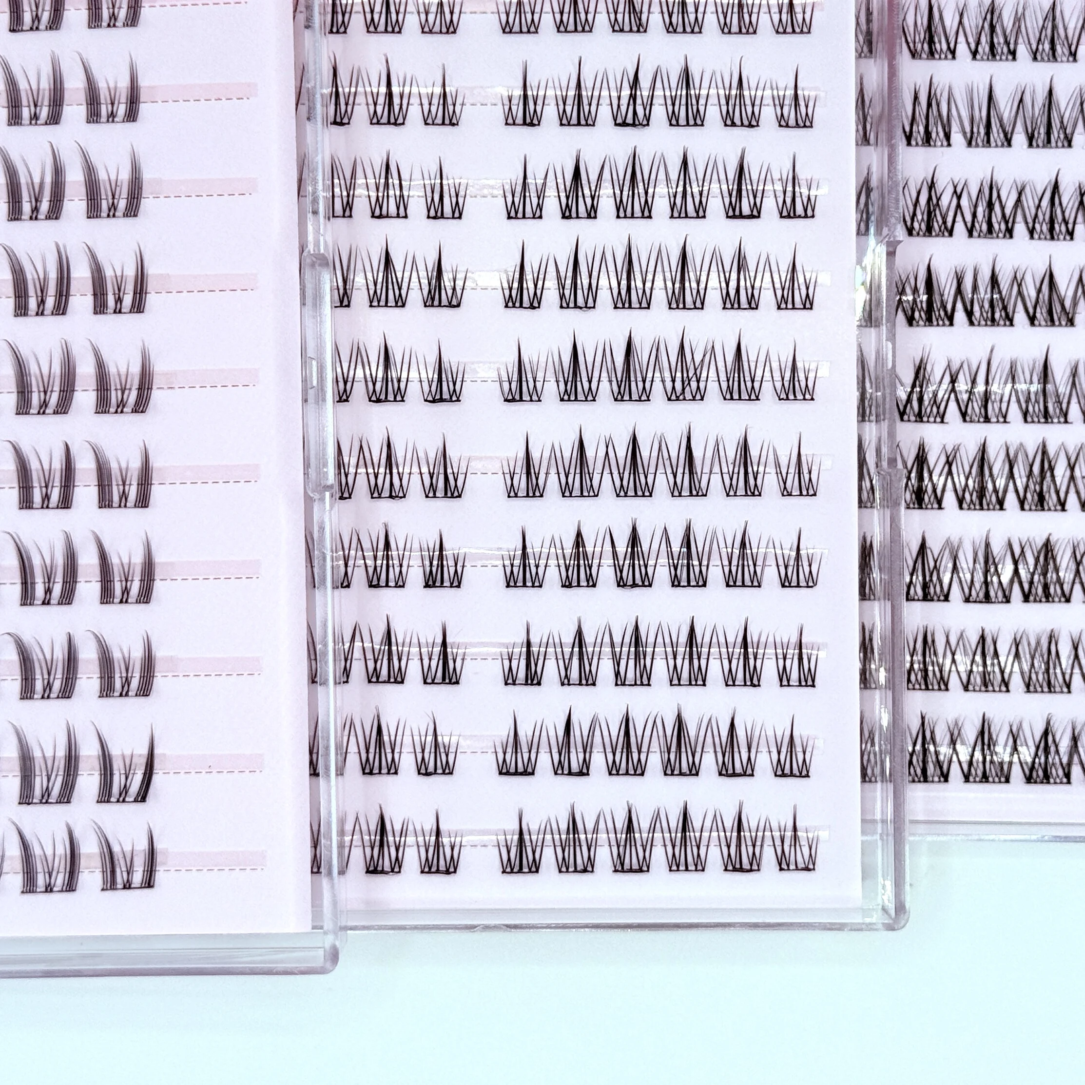 DlY ماكياج رموش ذاتية اللصق لا حاجة للغراء لاش مجموعة لينة رمش كاذبة لتمديد الرموش