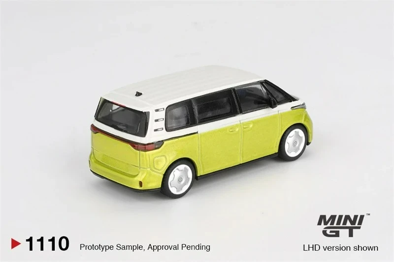 

MINI GT 1:64 ID.Buzz Candy White Pomelo Yellow Model Car