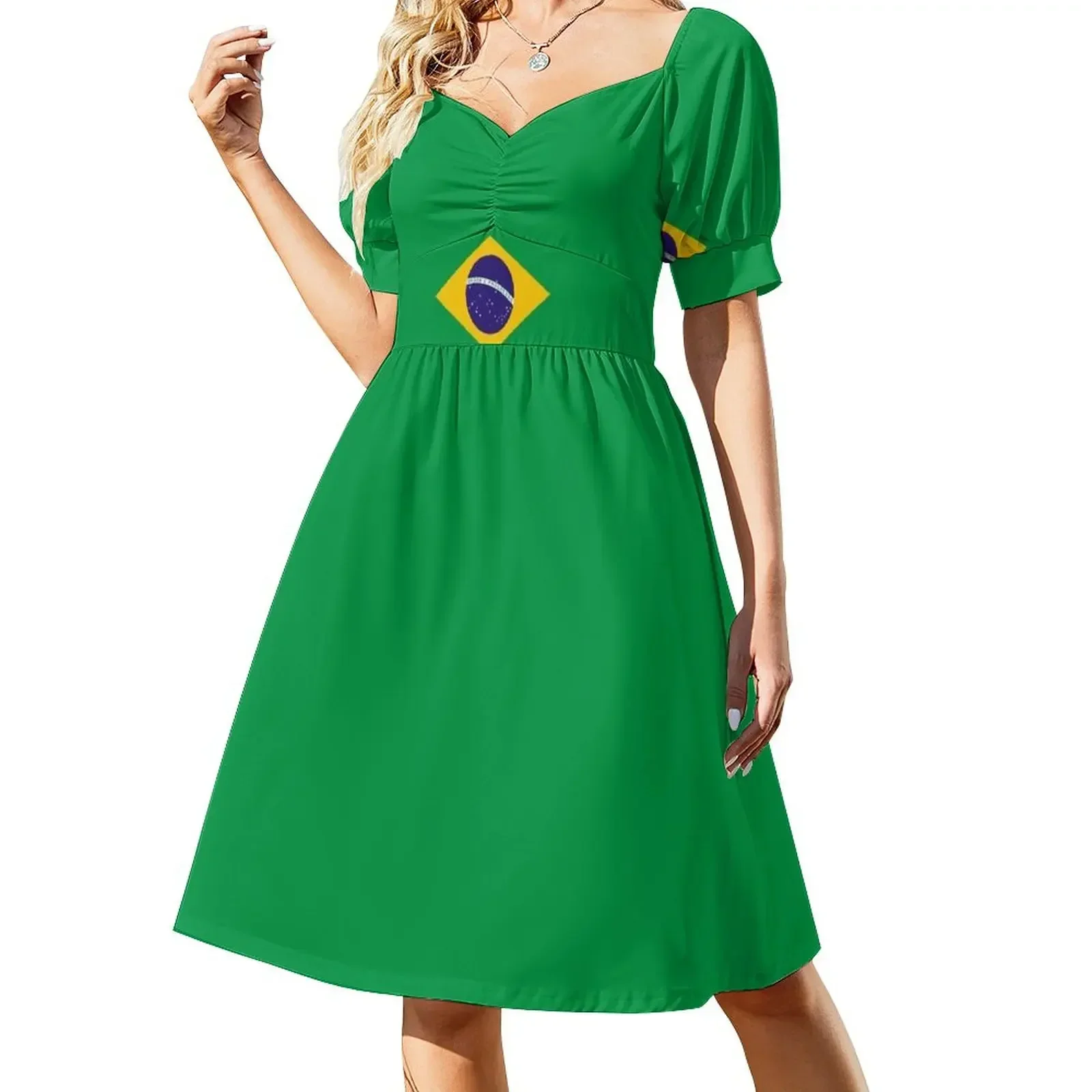 

Flag of Brazil Sleeveless Dress women's summer clothing 2025 dresses korean style Dress