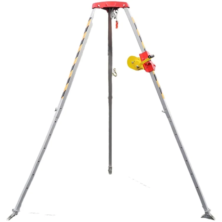 

High-strength Aluminum Rescue Tripod Multifunctional Lifting Emergency Retractable Limited Space Wellhead Tripod
