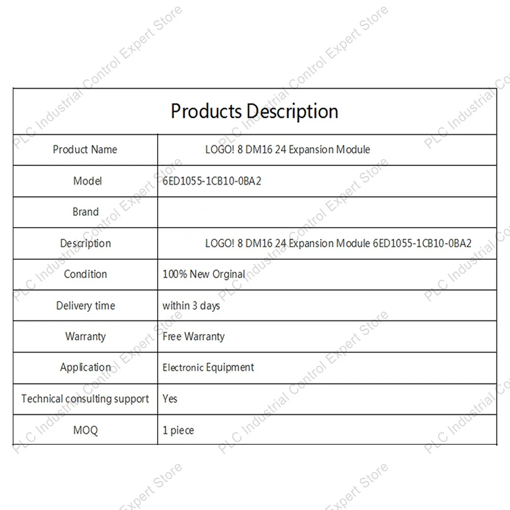 6ED1055-1CB10-0BA2 1NB10 1FB10 LOGO 8 PLC Digital Expansion Module DM16 24 6ED10551NB100BA2 Modular Expansion Module