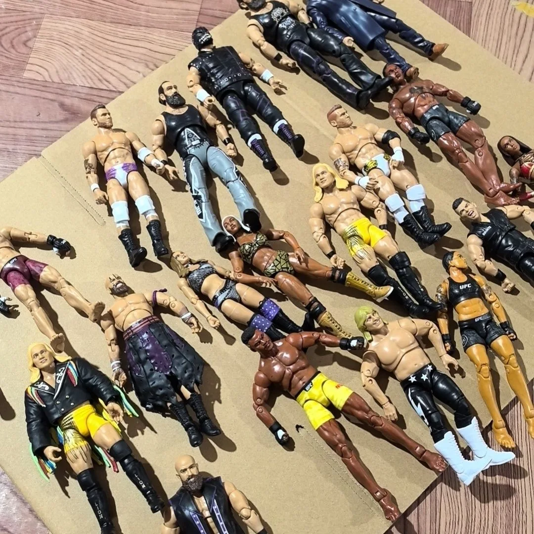 20 estilos de figuras de acción AEW Ultimate, figuras de lucha libre, colección de figuras para exhibición, regalo de lucha libre definitiva para festivales