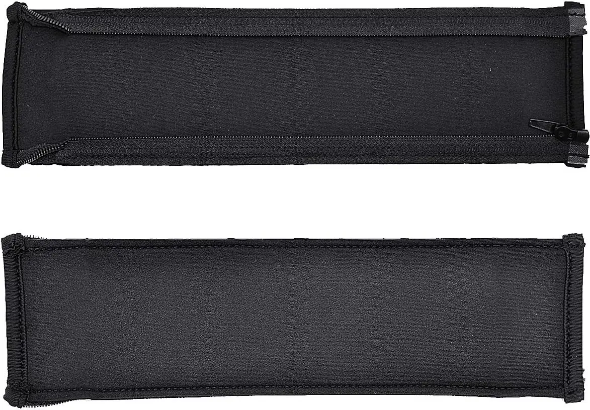 Pengganti pelindung ikat kepala hitam dan bantalan telinga coklat sarung bantal suku cadang untuk Plantronics Backbeat Pro 2