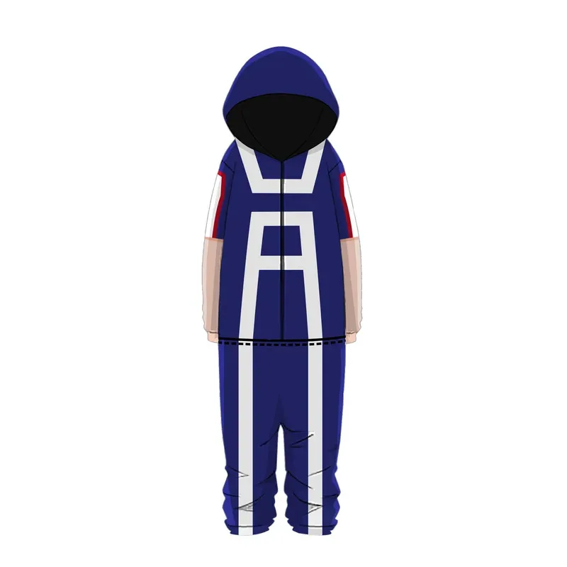 AIAI 2025Deku Costumes Anime My Hero Academia Izuku Midoriya Cosplay Costume Sleepwear Boys Girls Hoodie Pants Pajamas Jumpsuit view 4