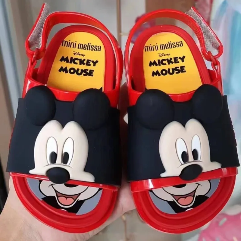 Disney Mickey Children\'s Slippers Kawaii Cartoon Sandals Kids Shoes in Summer Slippers Pluto Beach Slippers Baby Slipper Gifts