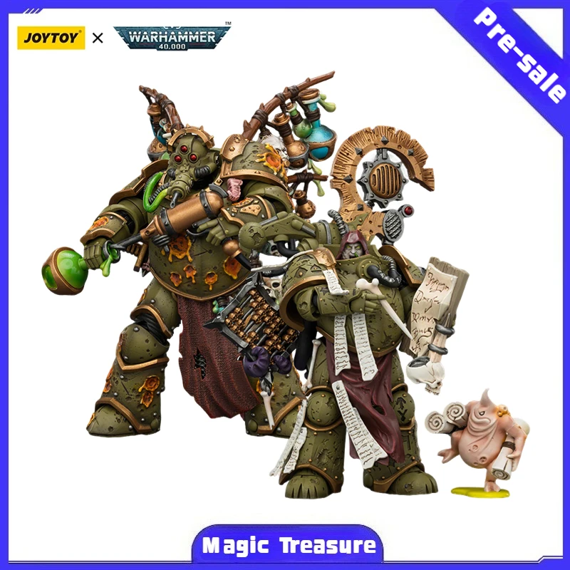 

【MT】Предзаказ JOYTOY Warhammer 40K Death Guard Biologus Putrifier Tallyman 2 шт. 1/18 Аниме-фигурка