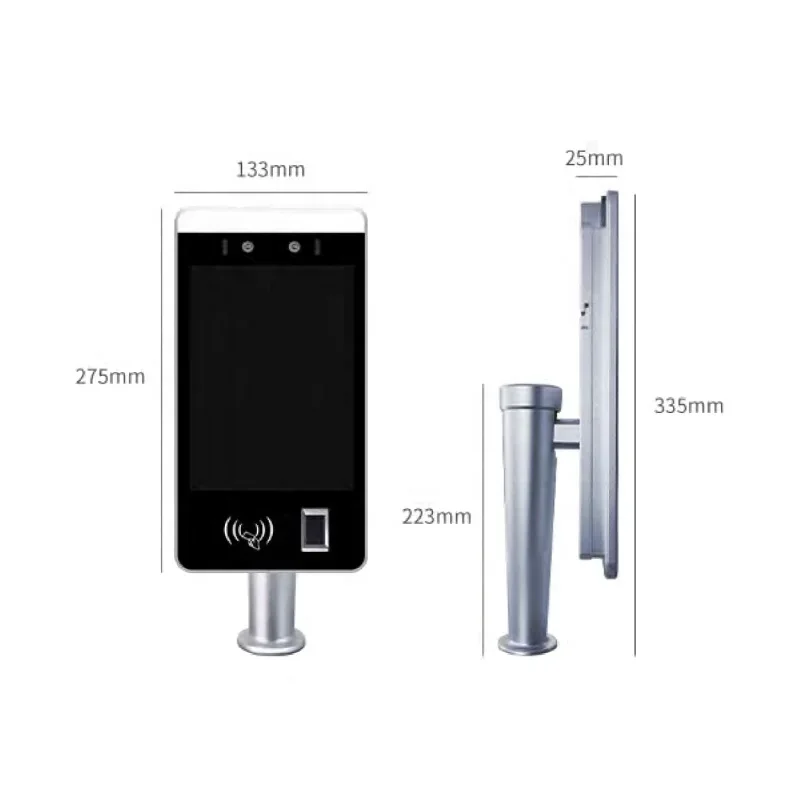 Sdk Api 8 Inch Facial Recognition Door Access Control Machine Face Id Time Attendance System
