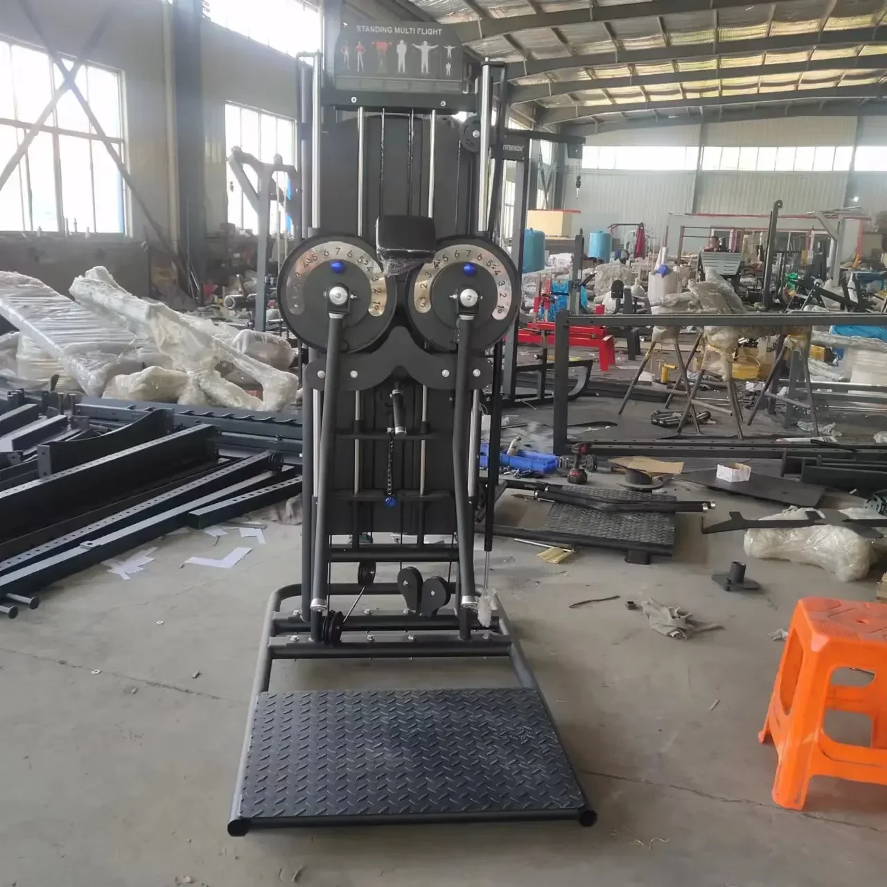 Professional Multi Gym Equipment Multi Functional Gym Pin Load Selection Machines Standing Multi Flight