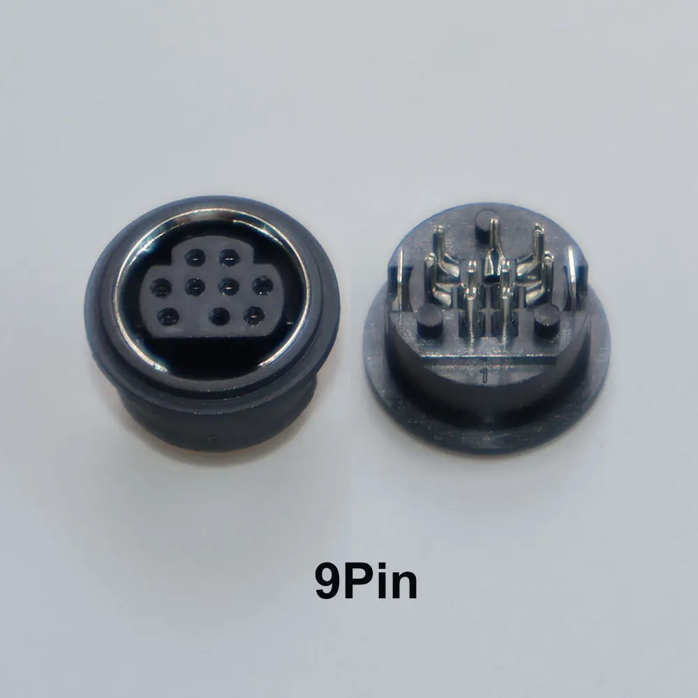 10 stks Terminal Audio Video Din Vrouwelijke Socket Connector S-video PCB Mount 3/4/5/6/8/9Pin Zilver Tone PS2 Circulaire DIN Micro Jack