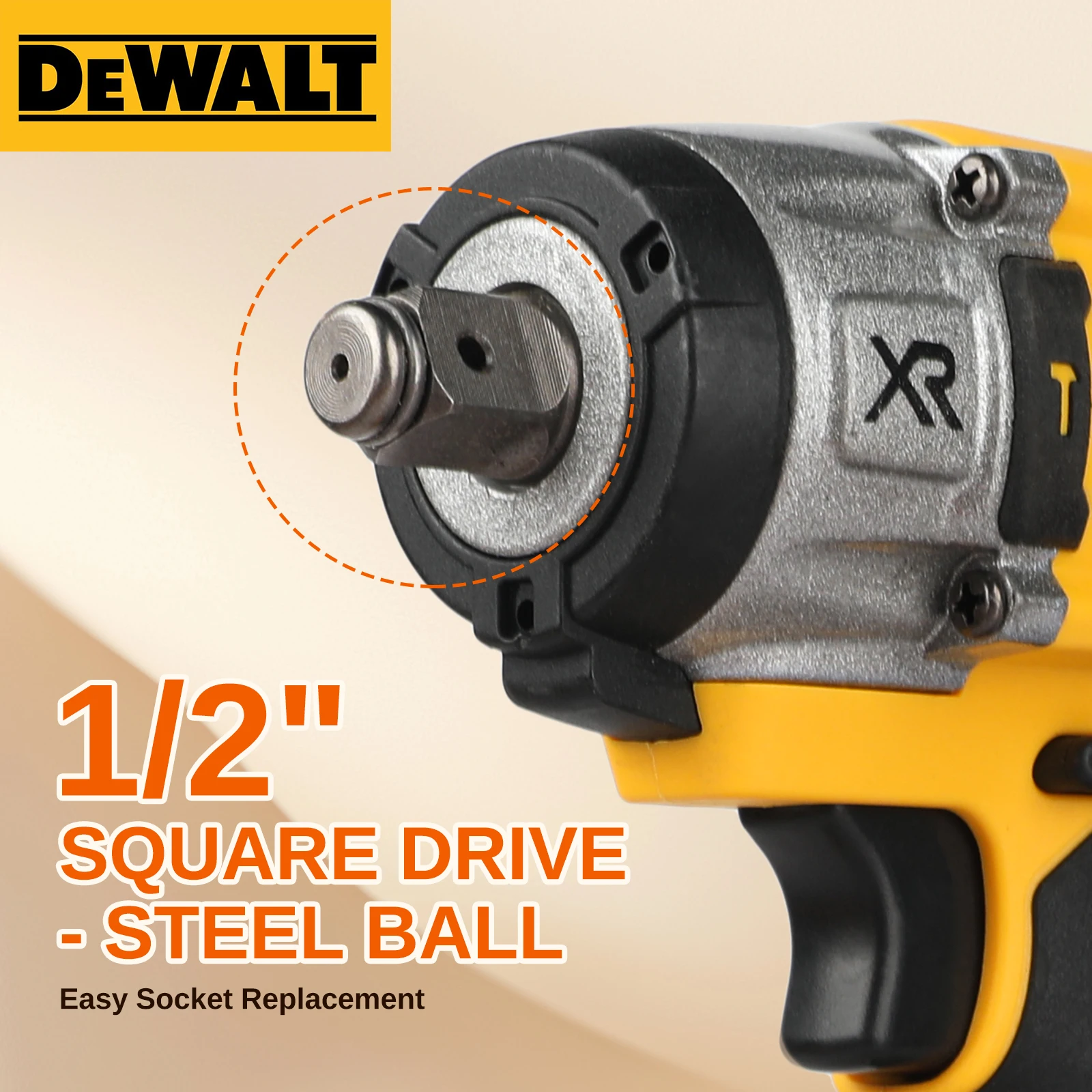 ブラシレスインパクトレンチ 高トルクコードレス電動工具 車の修理/建設に適しています デウォルト20Vバッテリー対応