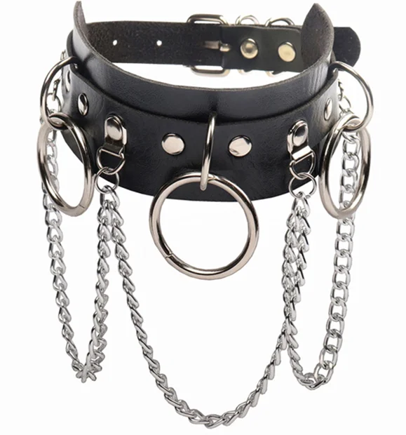 1Pc Harajuku Gothic Spike Niet Stern Halsketten Collares Hip Hop Rock Schwarz Bowknot PU Spitze Leder Sexy Y2K Mädchen halsband Schmuck