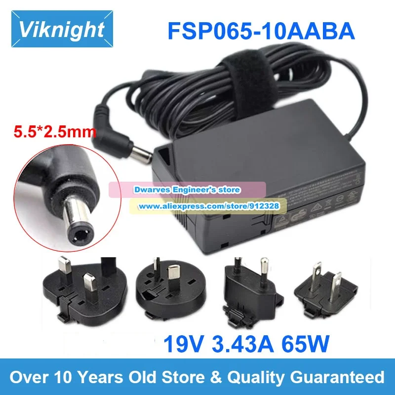 

FSP065-10AABA AC Power Adapter 19V 3.43A 65W Compatible with Intel NUC Series NUC7i7BNH NUC7i5BNH NUC6i5SYK NUC5i7RYH NUC5PPYH