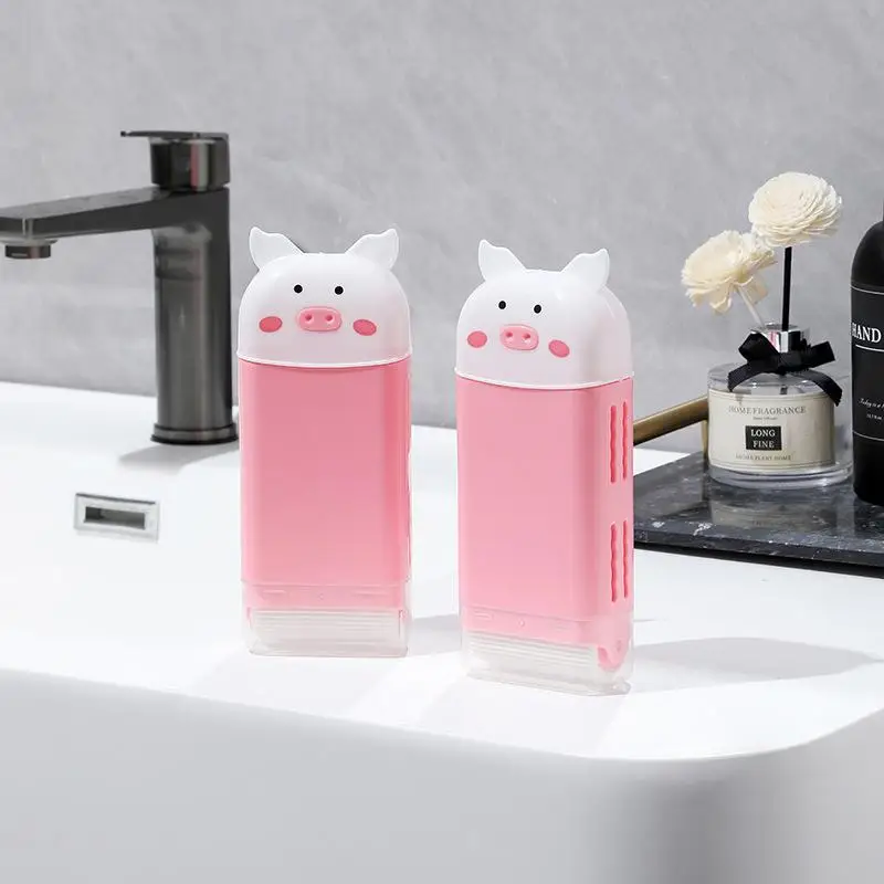 Recipientes de sabão versáteis para viagens e uso doméstico, com rolo de espuma de sabão, estojo de armazenamento para sabonete e itens essenciais para banheiro