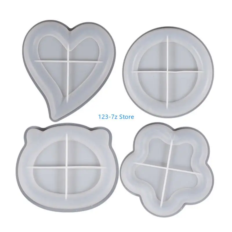 

A9BF Gemeotric Love Bear форма силиконовые формы из смолы Diy кристаллический клей лоток для хранения формы для тарелки