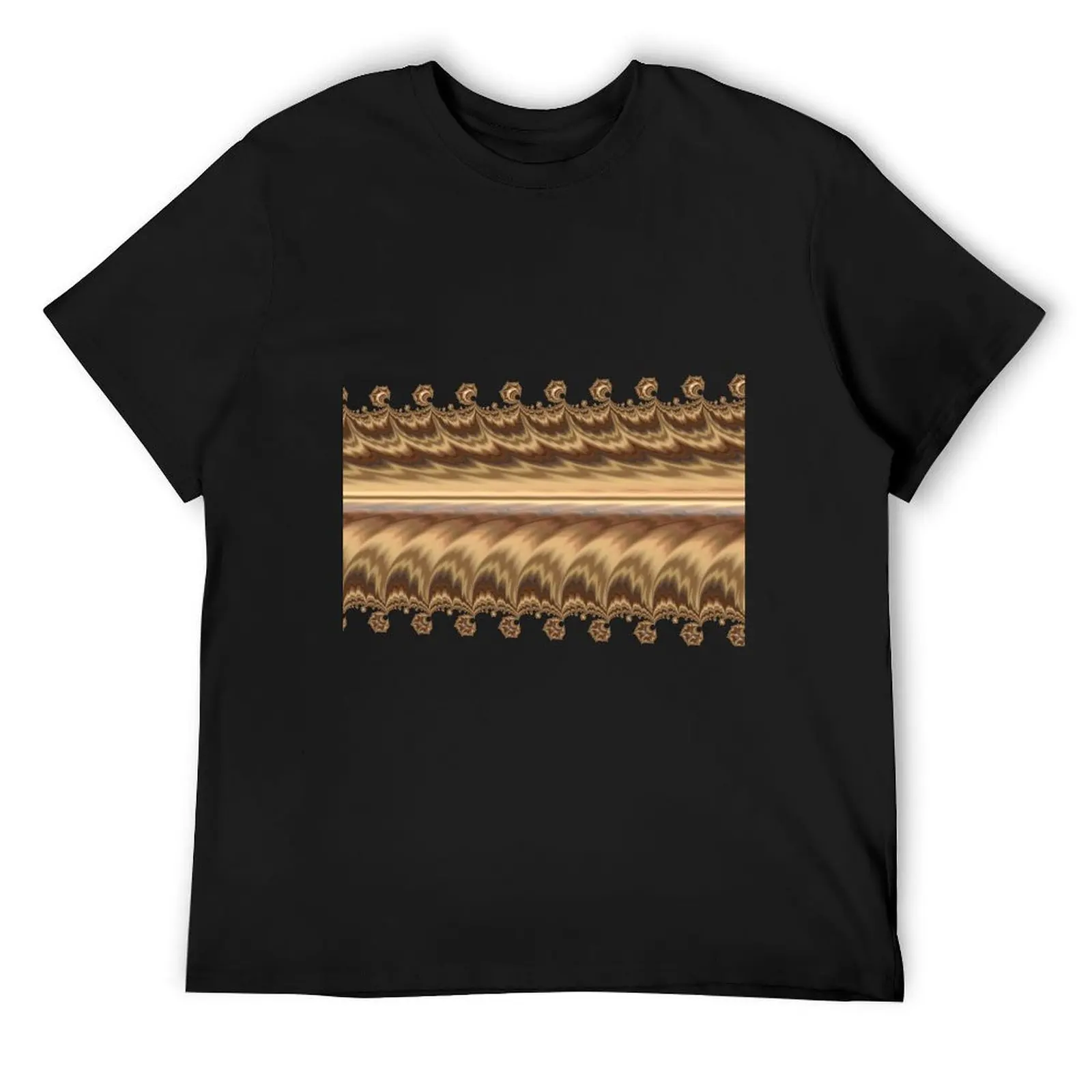 Rows of Gold Reflecting Gems T-Shirt oversized anime tshirt fitted t shirts for men