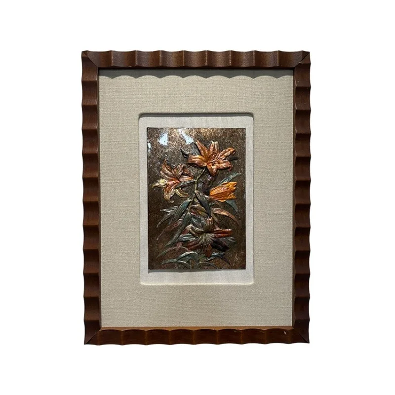 Engraved Bronze Etched Painting with Antique & Modern Theme for Home Decor and Advertising