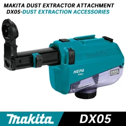 MAKITA DX05 Dust Collector Attachment With Hepa Filter Cleaning Mechanism Compatible Rotary Hammer Dust Extractor For DHR182