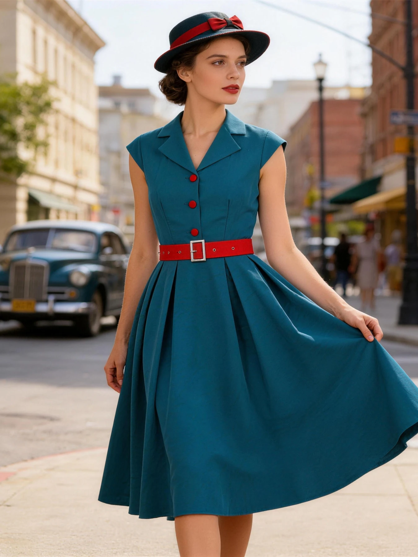 Tonval Çentikli Yaka Cap Sleev - Women'S Red Formal Wear incelemesi ve fiyatı