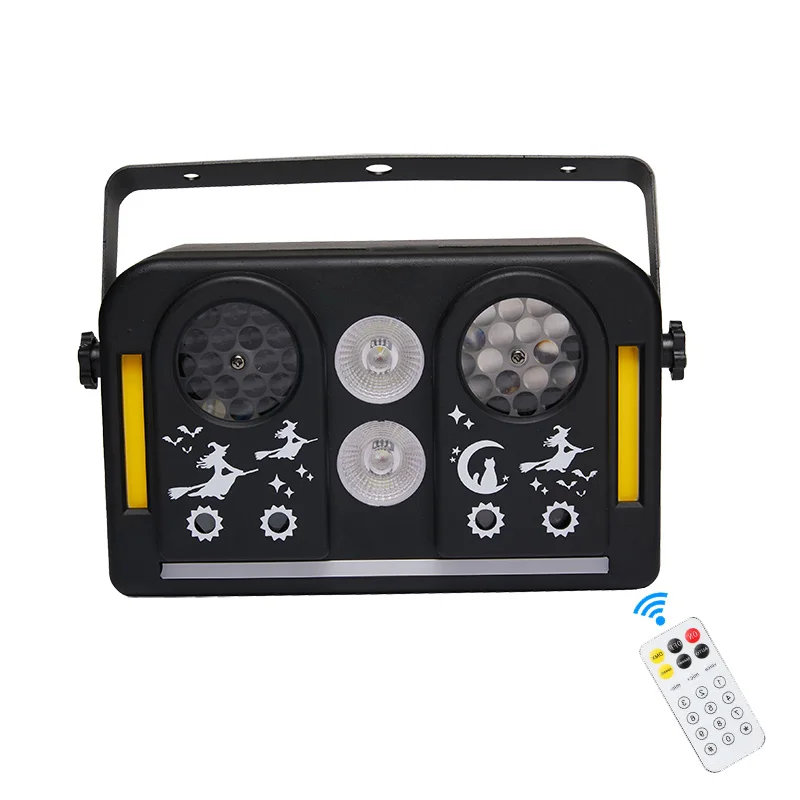 Mini Led RGBW Wash Beam Pictures FLash Light Remote Disco Led Flow Red Green Flower DMX 512 Stage Lighting