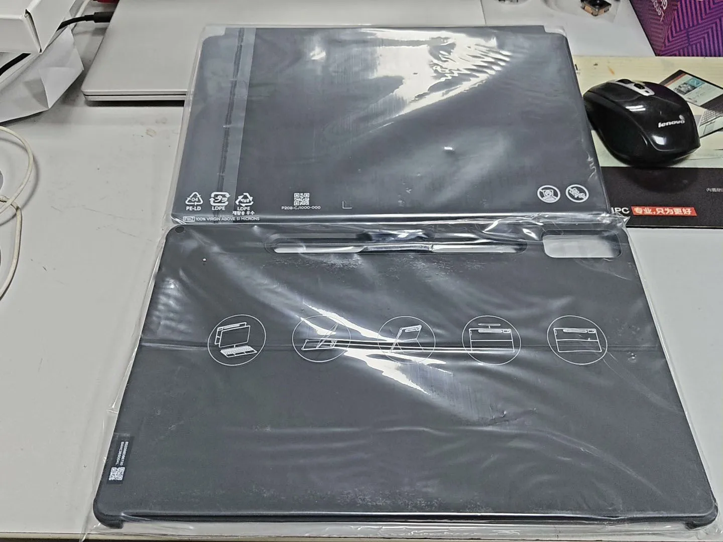 US ENGLISH Magnetic Keyboard and Stand for Lenovo TB370FU TB371FC TB372FC Tab P12 12.7 inch 2 in 1 TB240FC Laptop