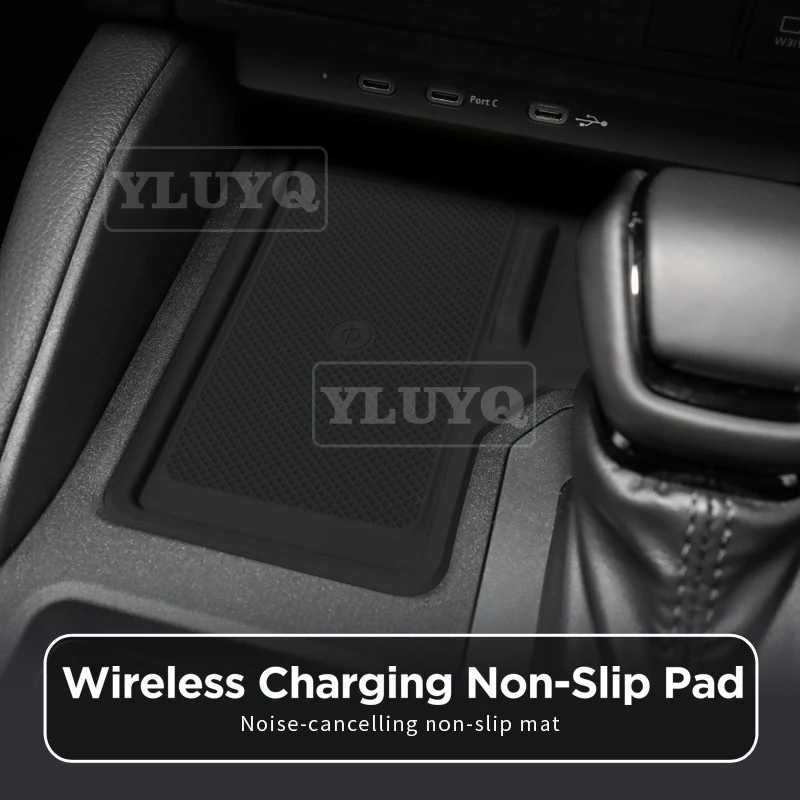 For 2024 Toyota Prado Land Cruiser LC250 Central Console Wireless Charging Pad Silicone Non-Slip Mat Storage Mat Accessories