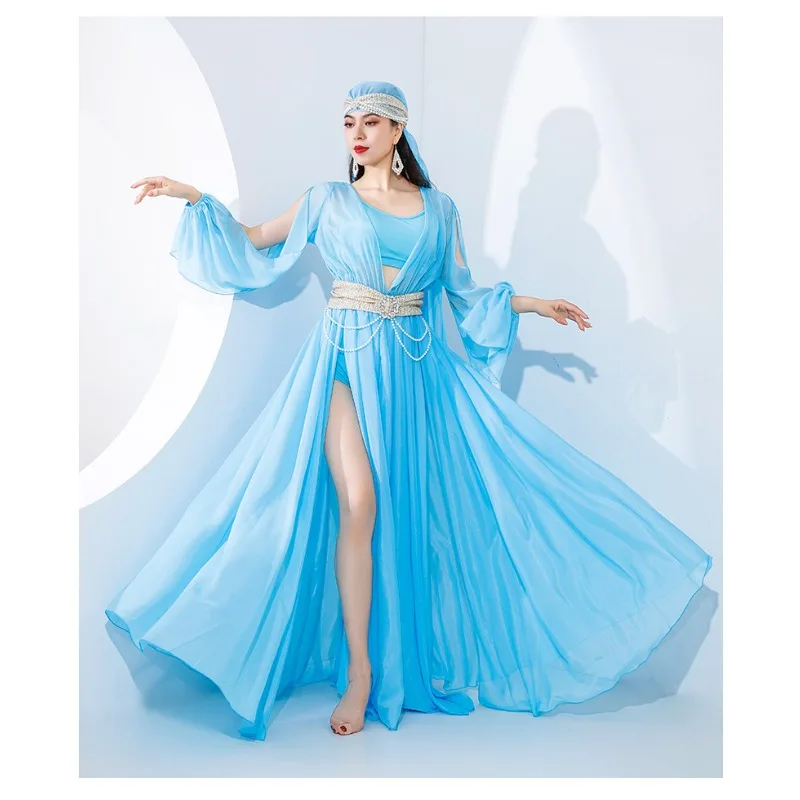 customized belly dance costume women\'s folk costume elegant palace dance muwashahat performance costume set 5 piece set