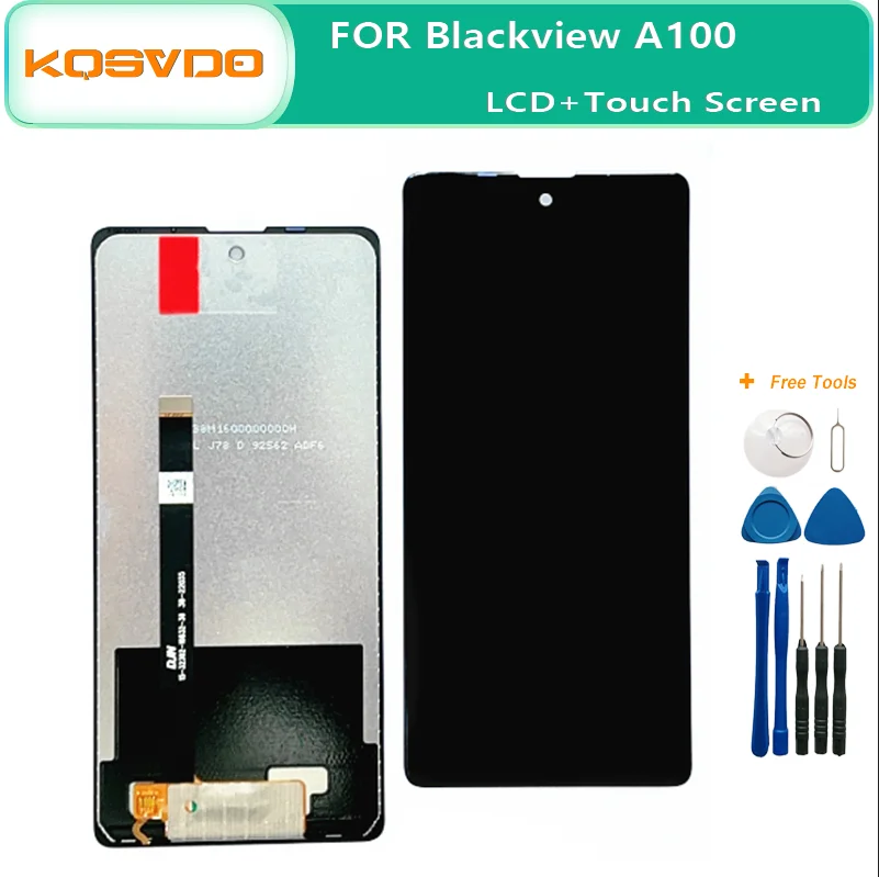 Pantalla LCD 100% Original de 6,67 pulgadas para Blackview A100 A 100, módulo digitalizador con pantalla táctil, reemplazo de montaje