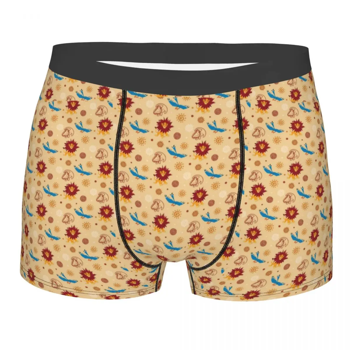 

Custom The King Lion Simba And Nala Underwear Men Breathbale Boxer Briefs