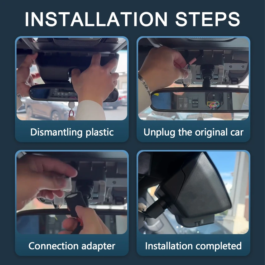 4K 2160P Car DVR Dash Cam Camera For Toyota Land Cruiser Prado 250 LC250 J250 2024 2025 2026 Night Vision WiFi Video Recorder