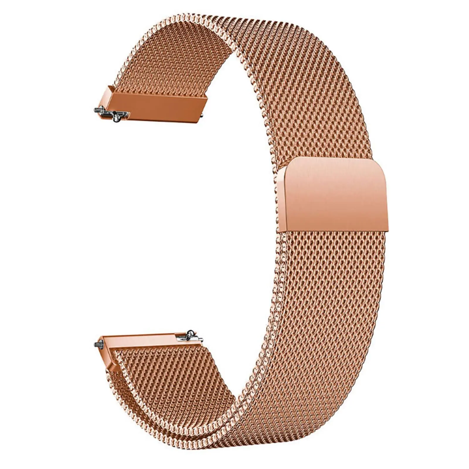 Jialiang Milanese Band 14mm 16mm 18mm 20mm 22mm Magnetic Metal Watchband Good Qulity Stainless Steel Flat Head Bracelet Strap