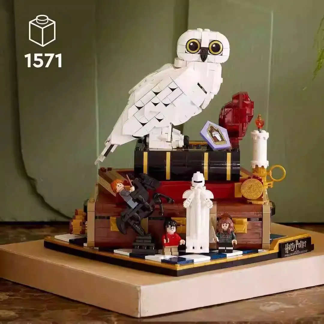 Creative store Moc NEW Sorcerer Stone Bricks Building Blocks Compatible 1571pcs Magical Owl Model Birthday Gifts image 3