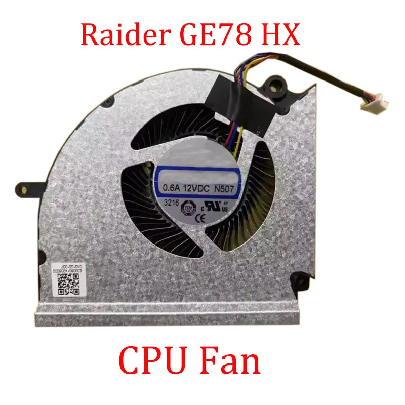 Laptop CPU GPU Fan For MSI Raider GE78 HX 13VI 13VH 13VG 14V 14VIG 14VHG 14VGG 14VFG MS17S1 MS-17S1 0.6A 12VDC New