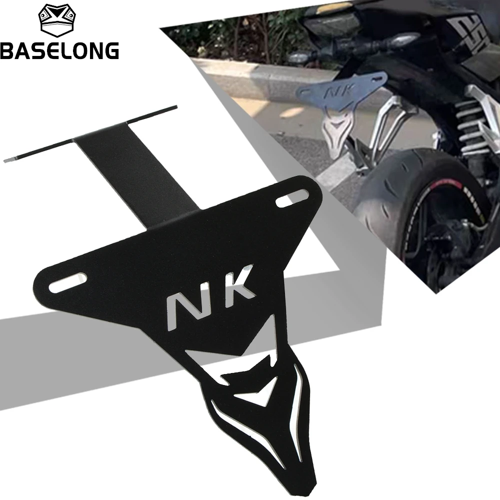 

Motorcycle License Plate Bracket LED Plate Holder Fender For CFMOTO 250NK 300NK 2018-2019-2020-2021-2022-2023-2024-2025-2026