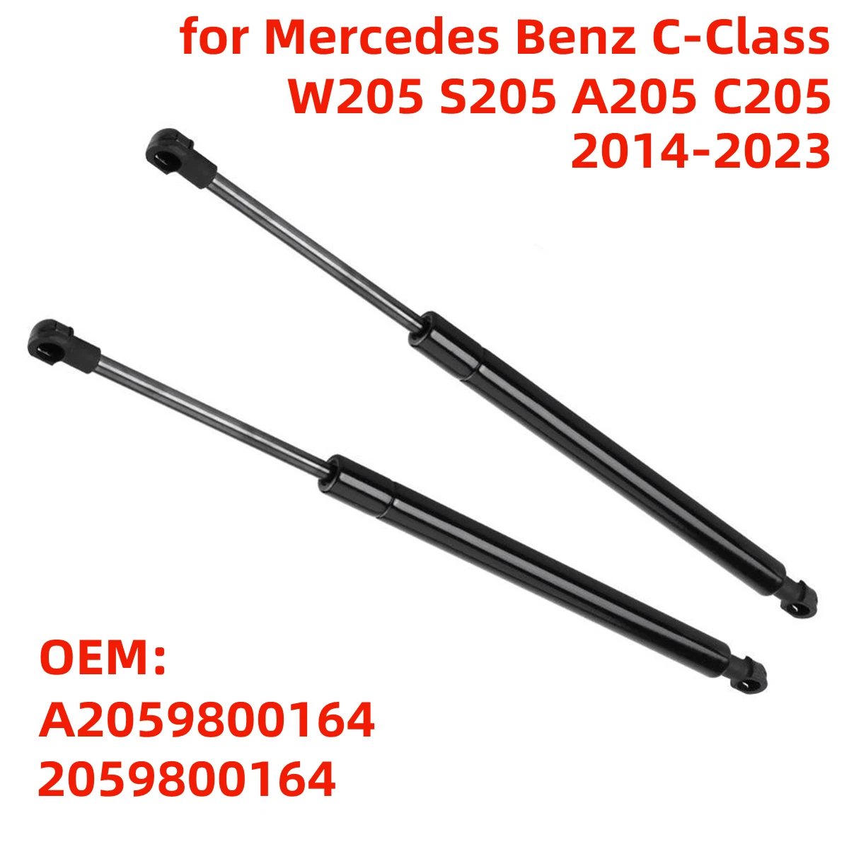 A2059800164 Car Hood Front Engine Cover Gas Strut Support Rod Shock for Mercedes-Benz C-Class W205 S205 A205 C205 2014-2021