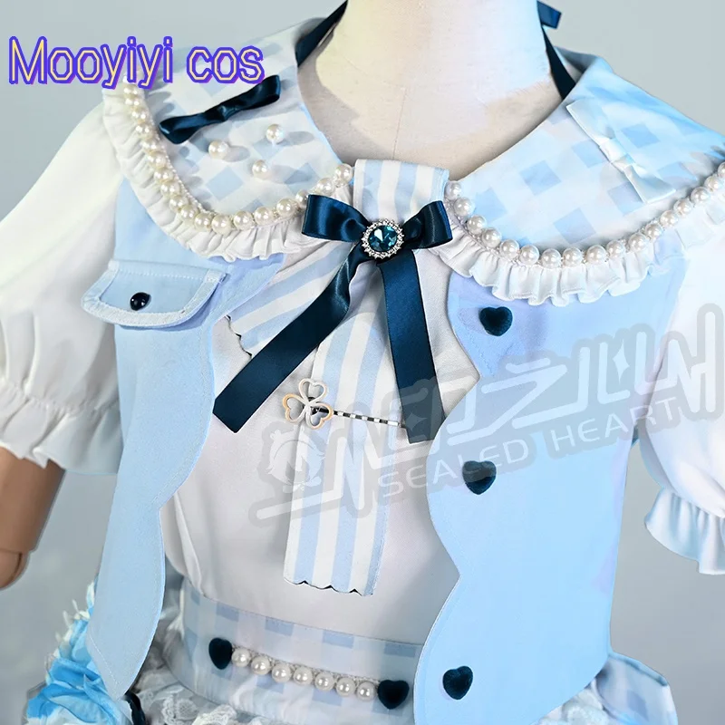 2025 Nuovo Kiritani Haruka Costume Cosplay per Halloween Gioco di Natale PJSK Uniforme della squadra del quarto anniversario Gonna Lolita bianca