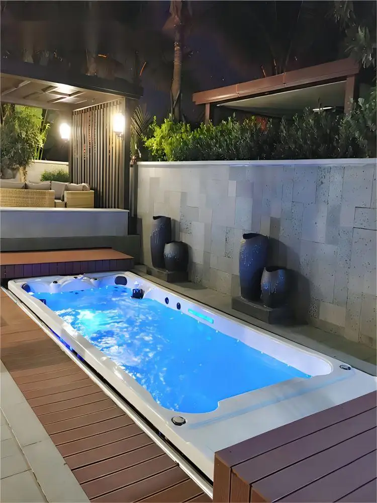 Thermostatic Infinite Swimming Pool Finished Villa Courtyard Acrylic Custom Thermostatic Massage Pool Indoor