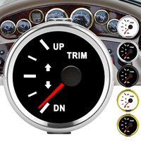 52mm Boat Balance Gauge IP67 Waterproof Trim Meter With Red Backlight For Yacht Marine