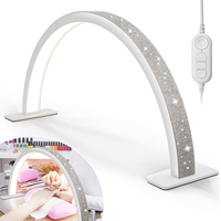 30W New optimized Beauty Salon LED Light Half-Moon Nail Lamp For Nails Eyelash Extension Eyebrow Light Arch Shape Manicure Light
