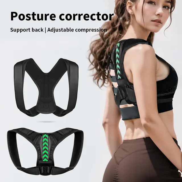 Korektor postawy Unisex regulowany do podparcia obojczyka, zapewniający ulga w bólu na szyję z powrotem, bark, zmienia kształt ciała 1PC