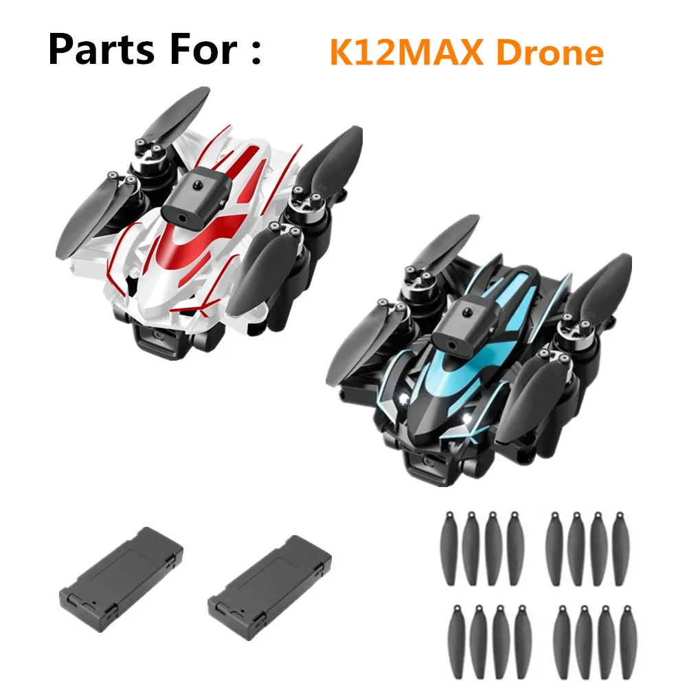 อุปกรณ์แบตเตอรี่โดรน K12MAX 3.7V 1800mAh/ใบพัด/K12MAX Quadcopter อะไหล่แท้ K12MAX แบตเตอรี่ drones