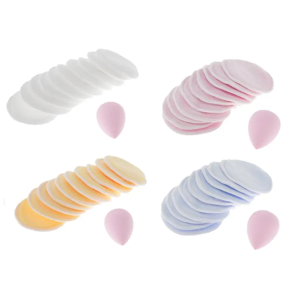 10Pcs Reusable Washable Facial Exfoliating Makeup Remover Pads