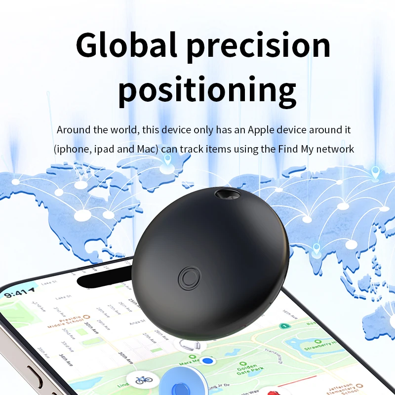 أجهزة تعقب ذكية Airtag لـ Apple Find My Anti Lost Device Bluetooth Mini Locator للسيارات Pet GPS Finder شحن لاسلكي