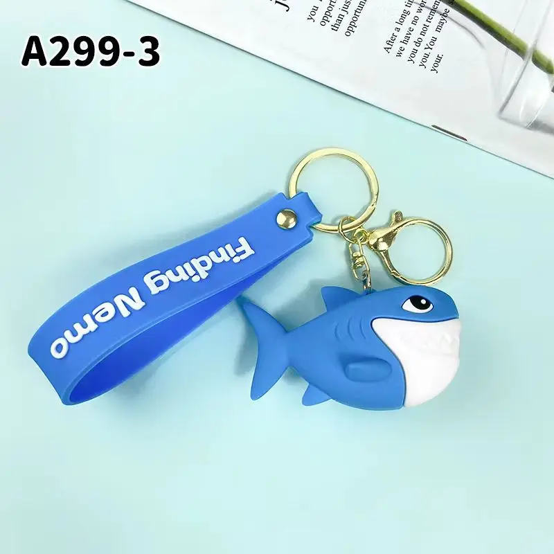 Nuova ricerca Nemo clown fish portachiavi cartoon drip rubber creative car key chain stall crane machine gift