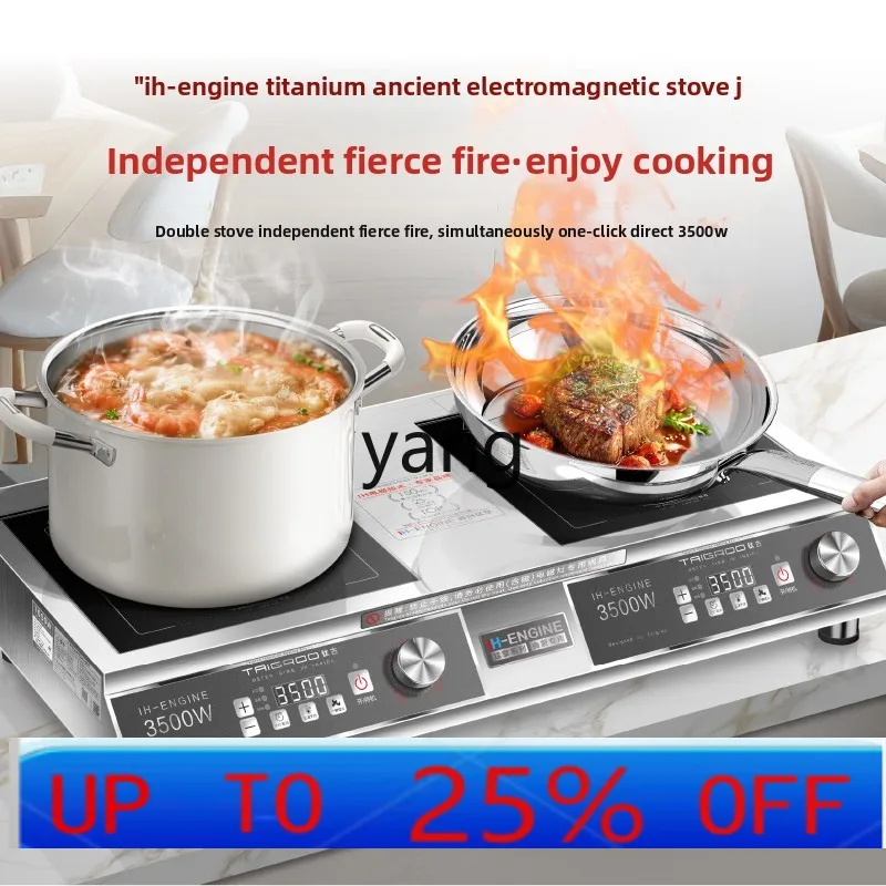 

CX induction cooker stainless steel commercial high power 3500w flat integrated 7000w household double head stove