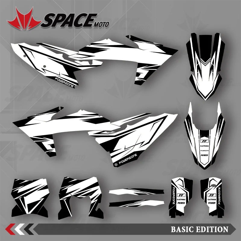 

SPACE MOTO для KTM 23-25SXF 24-26EXC графический фон наклейки наклейки мотоцикл